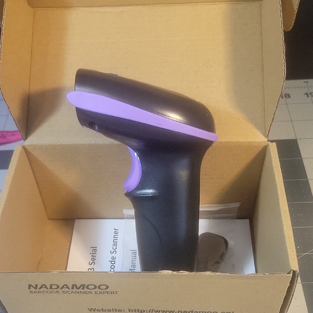 Nadamoo Barcode Scanner BUR 3003 USB Wired Handheld Scanner‎ NWOT